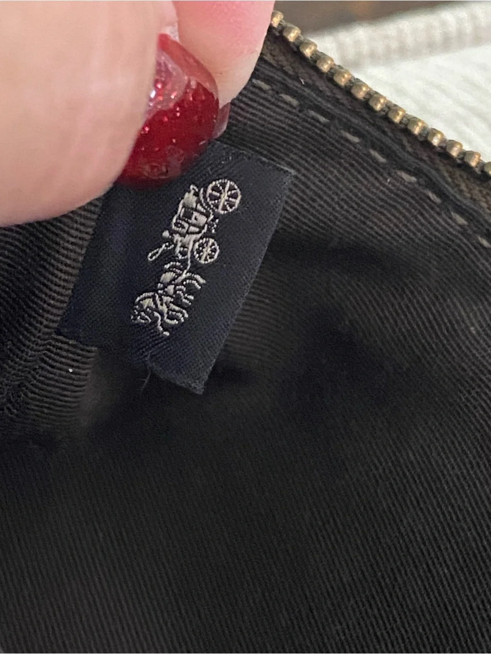 Coach Metallic Wristlet